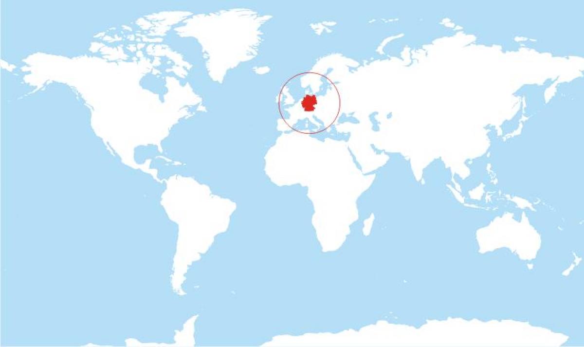 местоположение Германии на карте мира